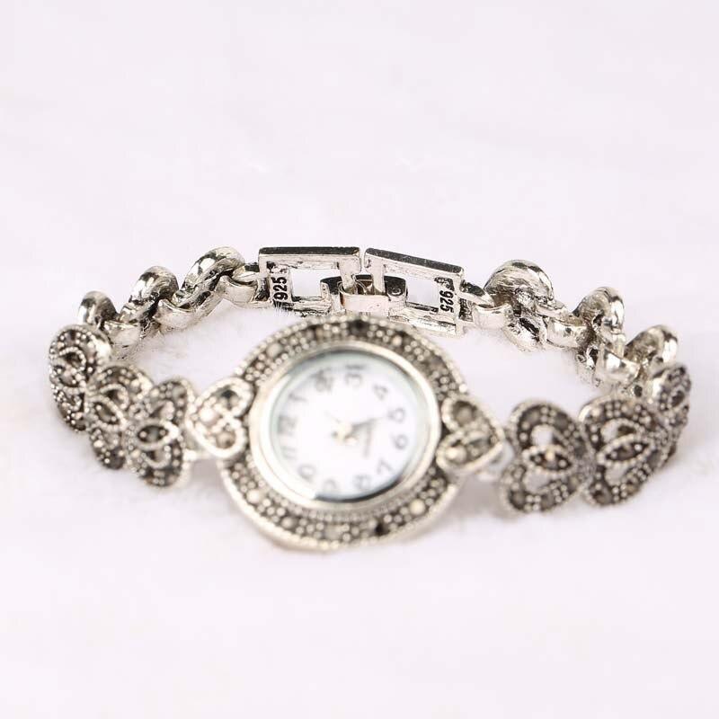 New Fashion Designer Promotion Tibetan Silver Crystal Bracelet Wristwatch For Women - The Jewellery Supermarket