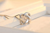New Four Leaf Clover Flower 925 Silver Choker Necklace Pendant - The Jewellery Supermarket