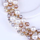Simple Imitation Pearl Elegant Bridal Jewellery Crystal Jewellery Set - The Jewellery Supermarket