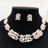 Simple Imitation Pearl Elegant Bridal Jewellery Crystal Jewellery Set - The Jewellery Supermarket