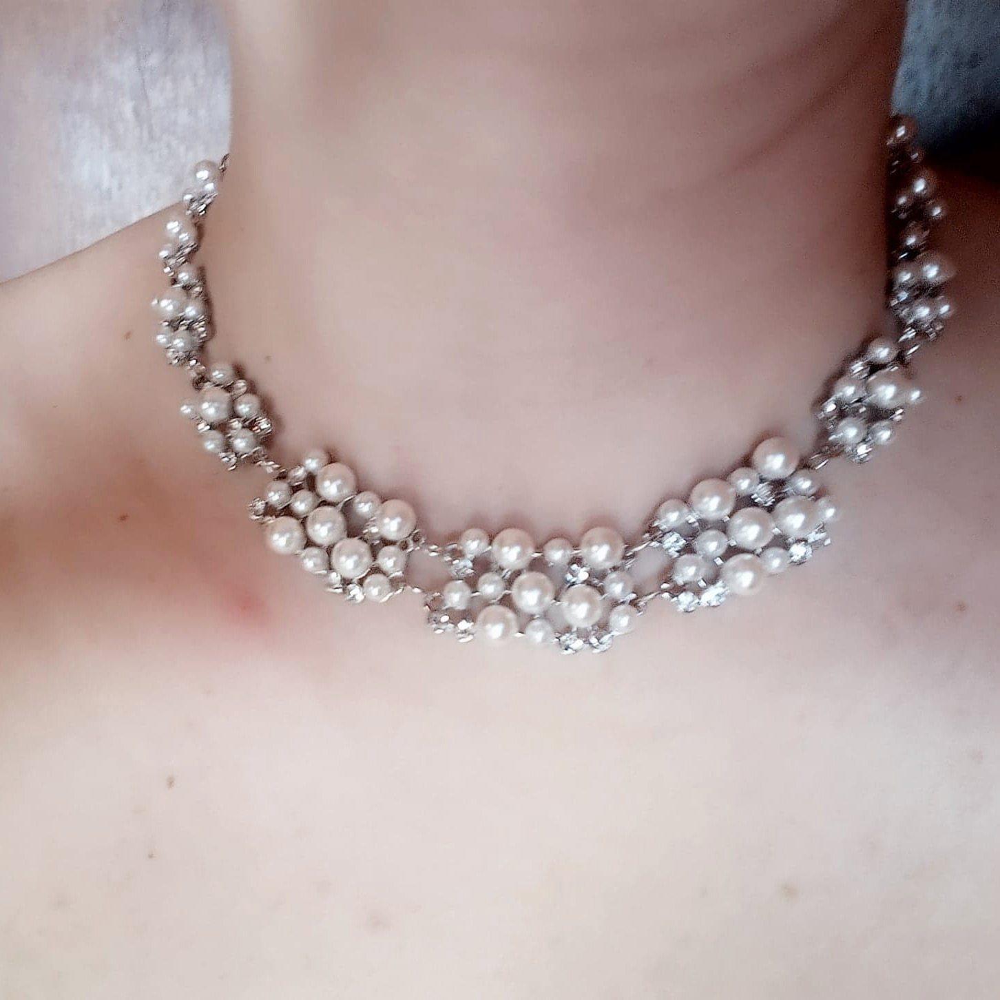 Simple Imitation Pearl Elegant Bridal Jewellery Crystal Jewellery Set - The Jewellery Supermarket