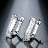 Trendy Crystal Flower Paved AAA+ Cubic Zirconia Gold Color Stud Earrings - The Jewellery Supermarket