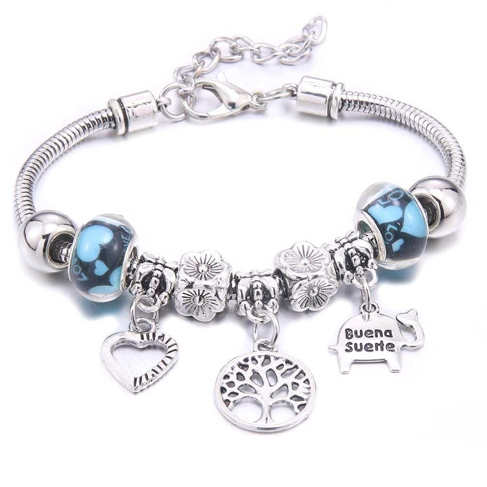 Vintage Tree of Life LOVE beads Charm Bracelets & Bangles - The Jewellery Supermarket