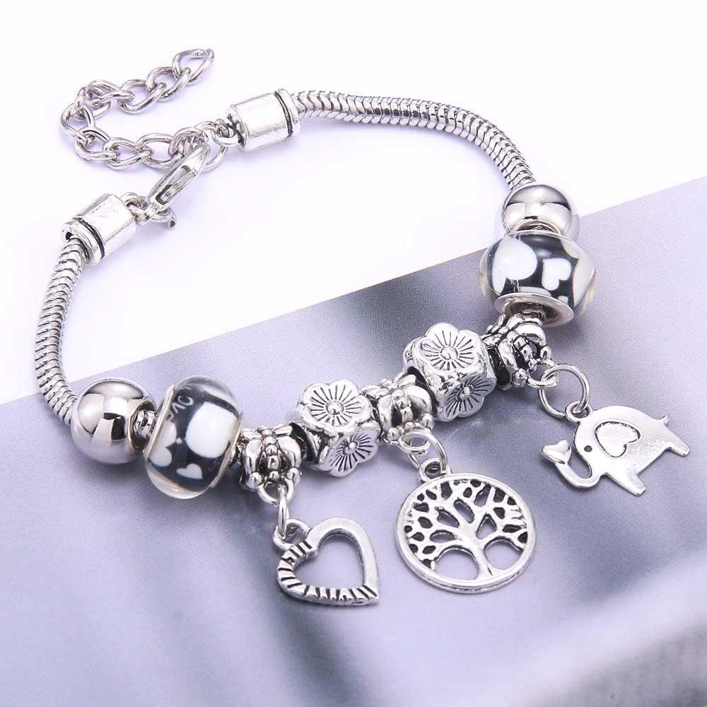 Vintage Tree of Life LOVE beads Charm Bracelets & Bangles - The Jewellery Supermarket
