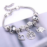 Vintage Tree of Life LOVE beads Charm Bracelets & Bangles - The Jewellery Supermarket