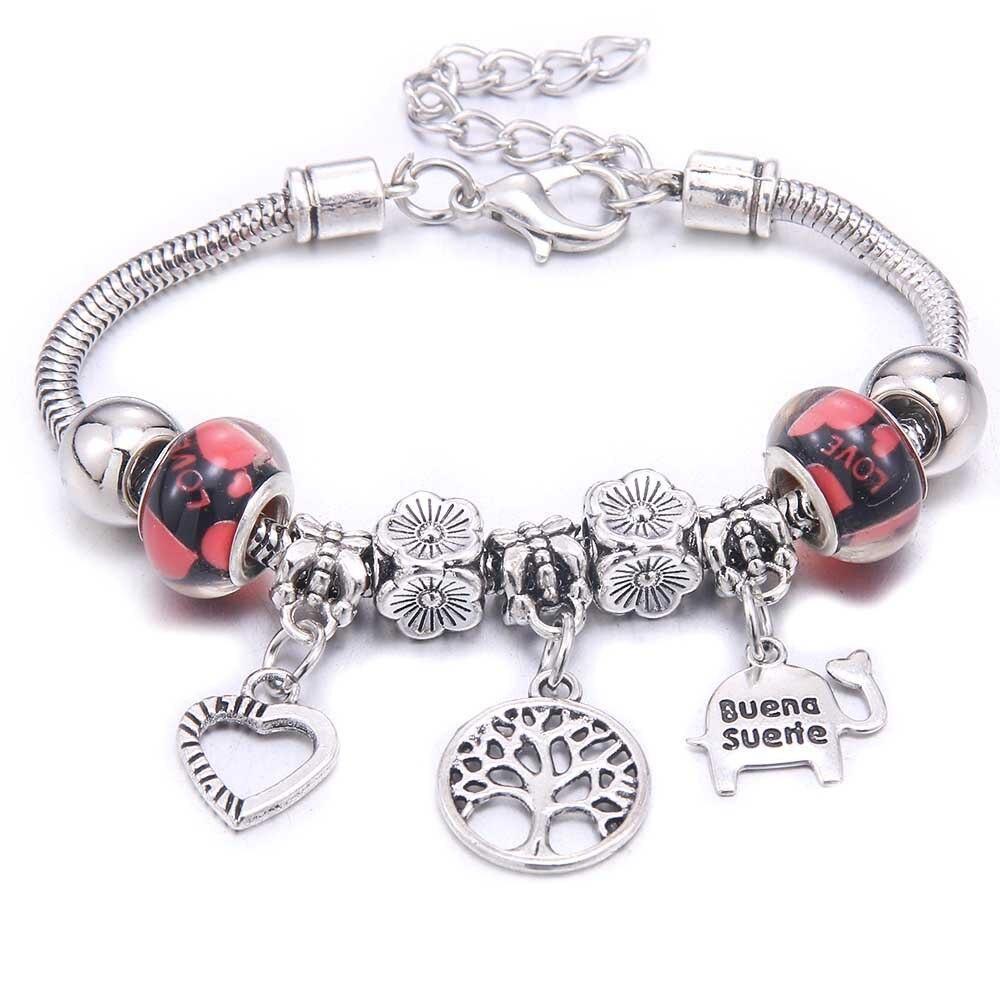 Vintage Tree of Life LOVE beads Charm Bracelets & Bangles - The Jewellery Supermarket