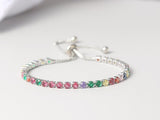 SPLENDID Tennis Bracelets For Women - Sparking AAA+ Zircon Diamonds Rose Gold Color Handmade Jewellery - The Jewellery Supermarket