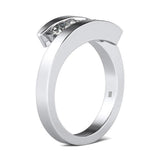 Amazing 3 Stones High Quality Moissanite Diamonds Ring - Luxury Engagement Rings - Fine Jewellery - The Jewellery Supermarket