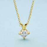 Fabulous 1 Carat D Color Princess/Cushion High Quality Moissanite Diamonds Pendant Necklace - Luxury Jewellery - The Jewellery Supermarket