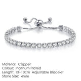 AMAZING Shiny AAA+ Cubic Zirconia Simulated Diamonds Chain Crystal Women's Dazzling Tennis Bracelets - The Jewellery Supermarket