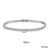 EXQUISITE Charming AAA+ Cubic Zirconia Simulated Diamonds Gold Colour Tennis Bracelets - The Jewellery Supermarket