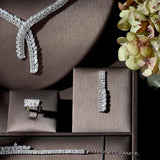 NEW - Splendid Classical High Quality AAA+ Cubic Zirconia Diamonds Jewellery Set - The Jewellery Supermarket