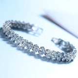 *NEW* Ideal Gifts - Luxury AAA+ Cubic Zirconia Diamonds Rose Gold Tennis Bracelet - The Jewellery Supermarket