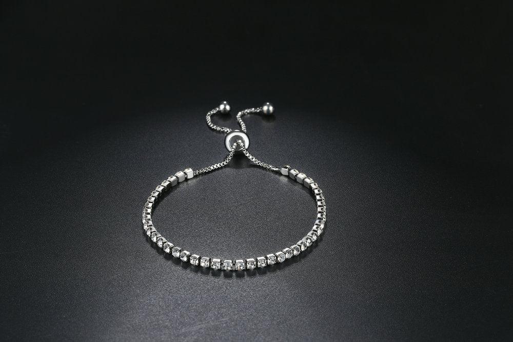 SPLENDID Tennis Bracelets For Women - Sparking AAA+ Zircon Diamonds Rose Gold Color Handmade Jewellery - The Jewellery Supermarket