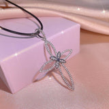 Dazzling Silver Light Luxury 17 Style Selection of AAA+ Cubic Zirconia Diamonds Cross Pendants Necklaces - The Jewellery Supermarket