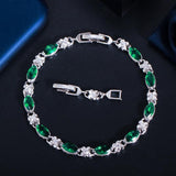 Beautiful Marquise Cut Yellow AAA+ Cubic Zirconia Simulated Diamonds Luxury Tennis Bracelets - The Jewellery Supermarket