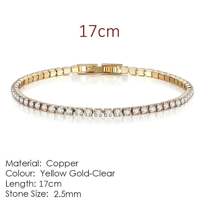 NEW Fashion AAA+ Zirconia Diamonds Charming Designer Multicolor Tennis Bracelets for Women - The Jewellery Supermarket