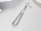 NEW Adjustable Various Size Clear AAA+ Zircon Diamonds Geometric Tennis Bracelets For Women - The Jewellery Supermarket