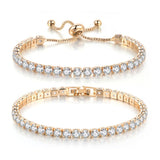 AMAZING Shiny AAA+ Cubic Zirconia Simulated Diamonds Chain Crystal Women's Dazzling Tennis Bracelets - The Jewellery Supermarket