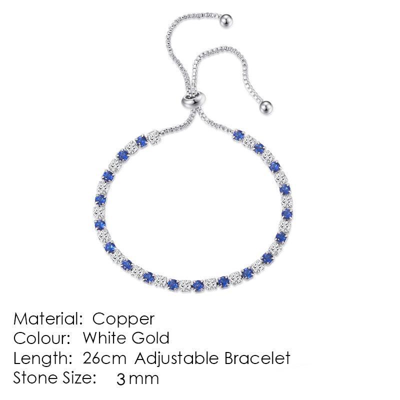 SPLENDID Tennis Bracelets For Women - Sparking AAA+ Zircon Diamonds Rose Gold Color Handmade Jewellery - The Jewellery Supermarket