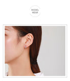 Authentic Silver Simple Shiny AAA+ Zircon Mini Cute Cross Stud Earring for Women - Fashion Christian Fine Jewellery - The Jewellery Supermarket