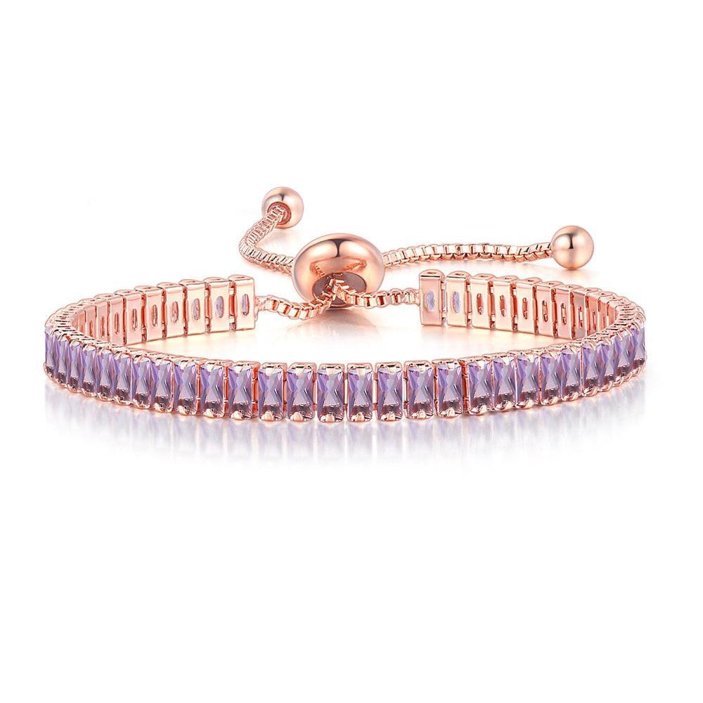 NEW Luxury 2.5*5 mm Multicolor AAA+ Zircon Diamonds Women's Tennis Bracelets - BEST SELLER - The Jewellery Supermarket