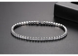 EXQUISITE Charming AAA+ Cubic Zirconia Simulated Diamonds Gold Colour Tennis Bracelets - The Jewellery Supermarket