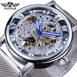 Top Brand Luxury Transparent Golden Case Luxury Casual Design Skeleton Watch - The Jewellery Supermarket