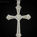 Luxury Cross Pendant AAA+ Cubic Zirconia Diamonds 925 Sterling silver Cross Pendants Necklaces - The Jewellery Supermarket