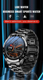 NEW MENS WATCHES - Full circle touch screen steel Band luxury Bluetooth call Sport Activity Smart watch - The Jewellery Supermarket