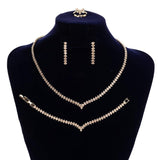 NEW ARRIVAL - Simple Lovely Ladies AAA+ Cubic Zirconia Diamonds jewellery Set - The Jewellery Supermarket