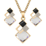 New Design Fashion Crystal Pendants Necklace Earrings Sets for Women Jewelry Set - The Jewellery Supermarket