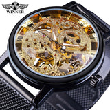 Top Brand Luxury Transparent Golden Case Luxury Casual Design Skeleton Watch - The Jewellery Supermarket