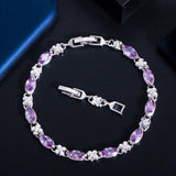 Beautiful Marquise Cut Yellow AAA+ Cubic Zirconia Simulated Diamonds Luxury Tennis Bracelets - The Jewellery Supermarket
