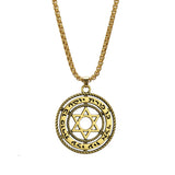 NEW Hollow Out Star of David Seal of Solomon Talisman Jewish Pendant Necklace - The Jewellery Supermarket
