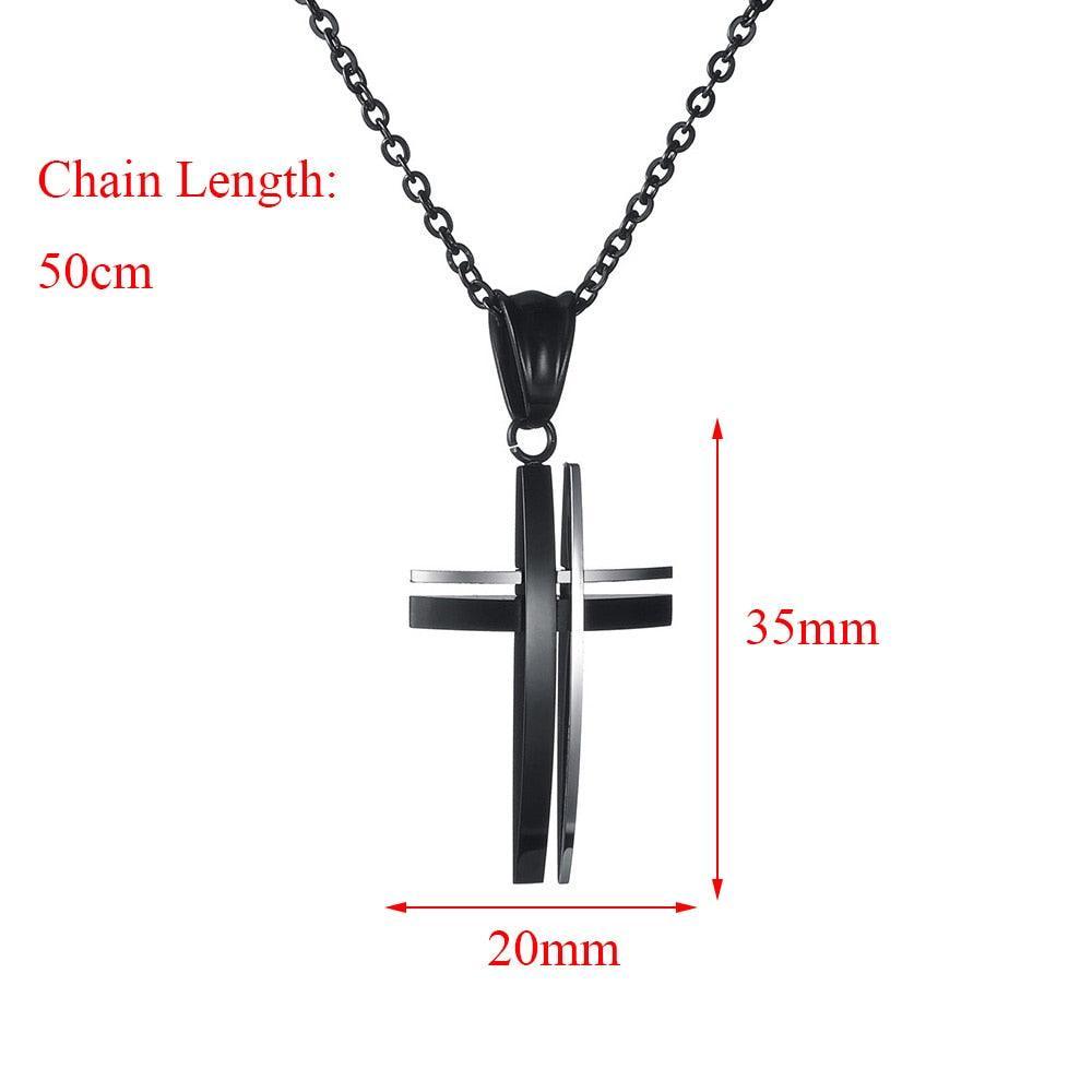 Super Popular Simple Fashion Stainless Steel Cross Necklace Pendant - Religious Jewellery - The Jewellery Supermarket