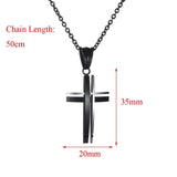 Super Popular Simple Fashion Stainless Steel Cross Necklace Pendant - Religious Jewellery - The Jewellery Supermarket