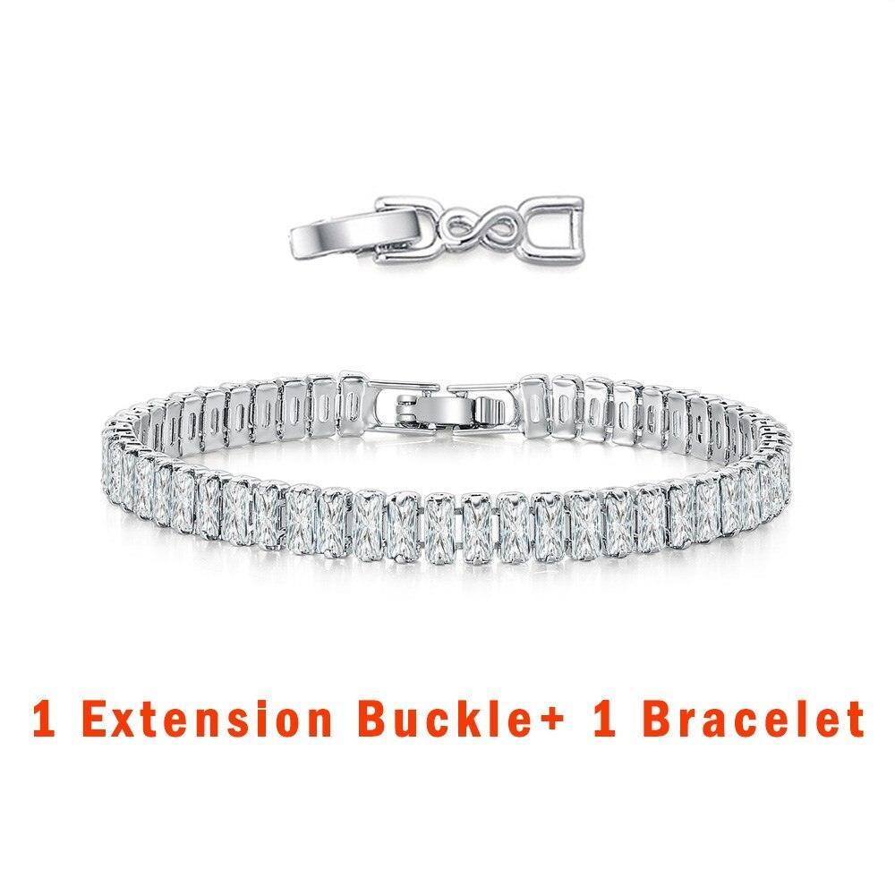 DAZZLING Luxury Zirconia Crystal Gold Color Fashion Jewelry Tennis Bracelet for Women - The Jewellery Supermarket