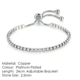 SPLENDID Tennis Bracelets For Women - Sparking AAA+ Zircon Diamonds Rose Gold Color Handmade Jewellery - The Jewellery Supermarket