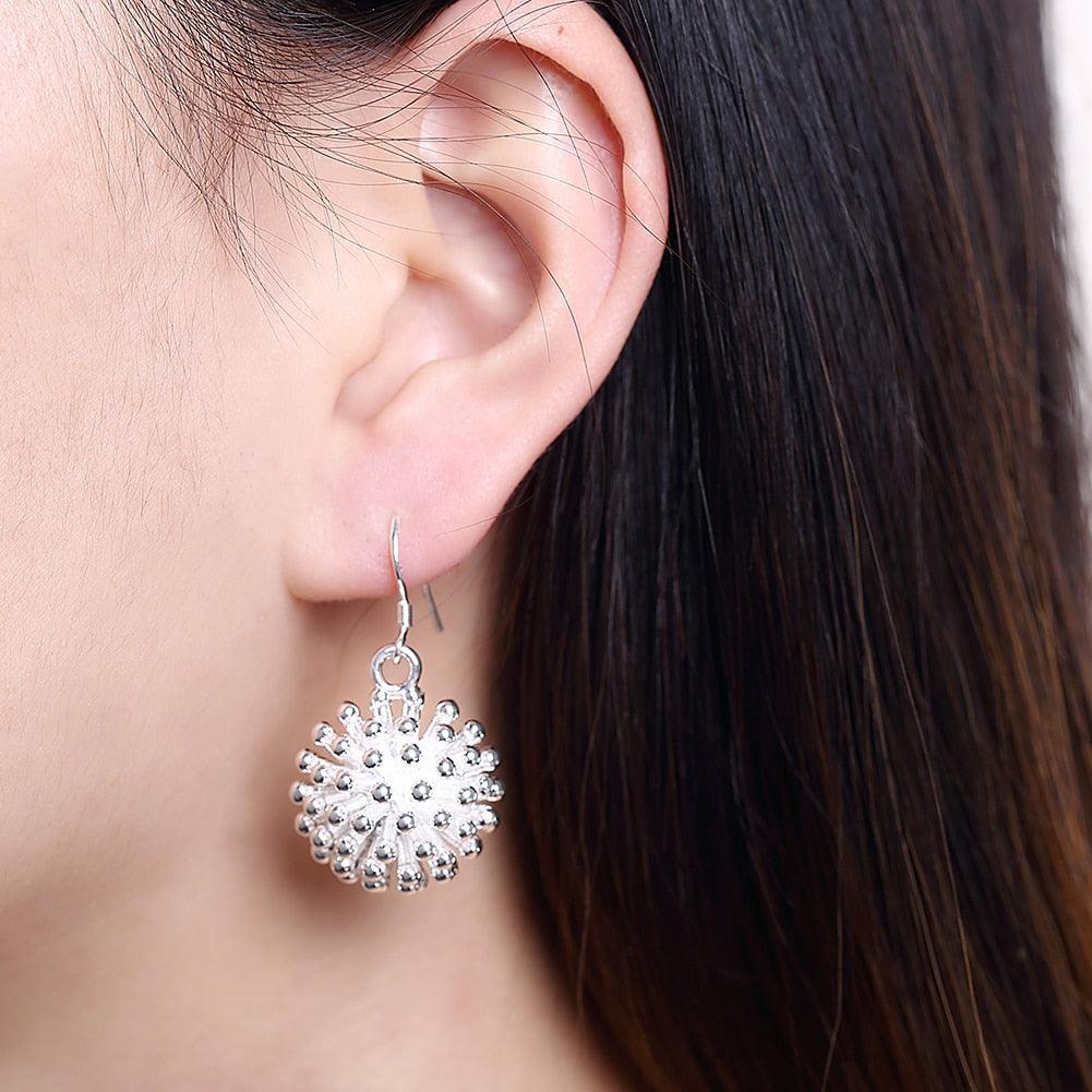 Fireworks Design Silver Necklace Earring Bracelet Rings Jewellery set for women - Charming Fashion Jewellery - The Jewellery Supermarket