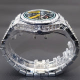 Luxury Men MISS FOX Hip Hop Ice Out Mechanical Waterproof Watch - The Jewellery Supermarket