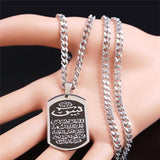 NEW Silver Color Stainless Steel IslamIc Geometry Necklaces for Women/Men - The Jewellery Supermarket