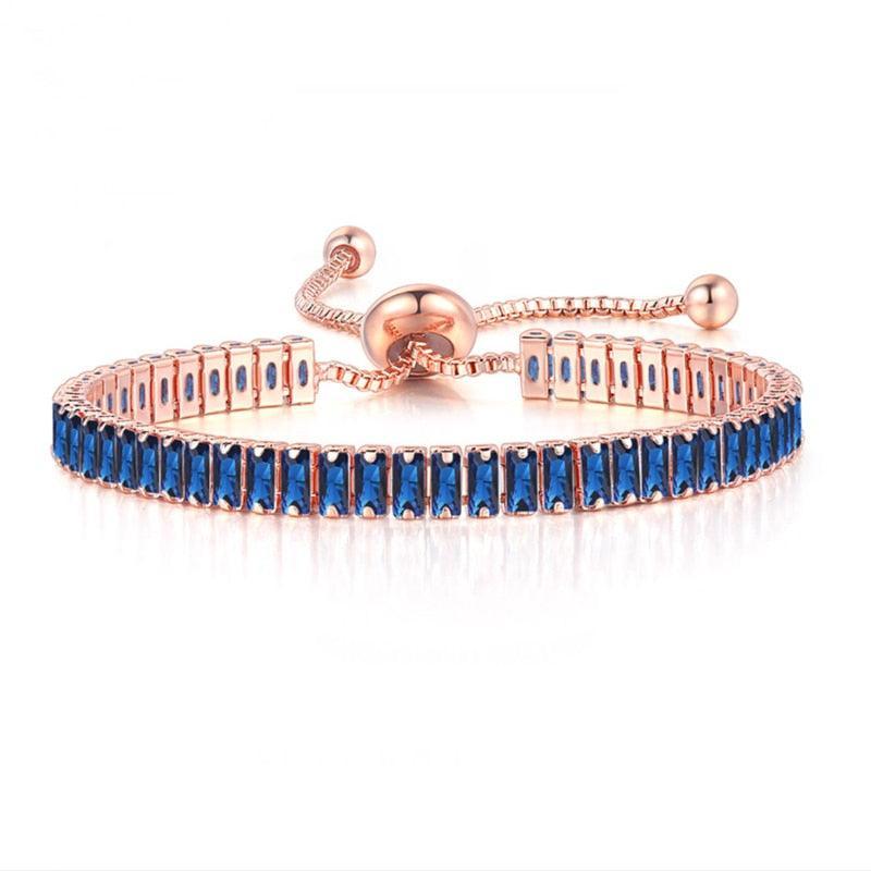 NEW Luxury 2.5*5 mm Multicolor AAA+ Zircon Diamonds Women's Tennis Bracelets - BEST SELLER - The Jewellery Supermarket