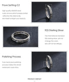 NEW - Classic Real Sterling Silver Hearts AAA+Zircon Diamonds Ring - The Jewellery Supermarket