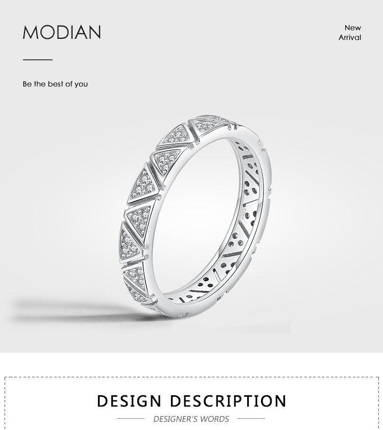 NEW - Classic Real Sterling Silver Hearts AAA+Zircon Diamonds Ring - The Jewellery Supermarket