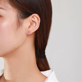 Authentic Silver Simple Shiny AAA+ Zircon Mini Cute Cross Stud Earring for Women - Fashion Christian Fine Jewellery - The Jewellery Supermarket
