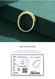 Charming 925 Silver Gold Round Elegant Small Pearl Rings For Anniversary - The Jewellery Supermarket