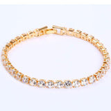 Best Seller - Gorgeous Cubic Zirconia Tennis Bracelets For Women - Gold and Silver Colour Bracelets - The Jewellery Supermarket