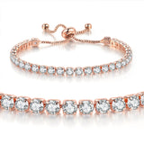 CHARMING Adjustable Colorful Birthstone AAA CZ Crystals MUlticolour Tennis Bracelets for Women - The Jewellery Supermarket