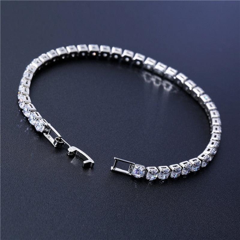Best Seller - Gorgeous Cubic Zirconia Tennis Bracelets For Women - Gold and Silver Colour Bracelets - The Jewellery Supermarket